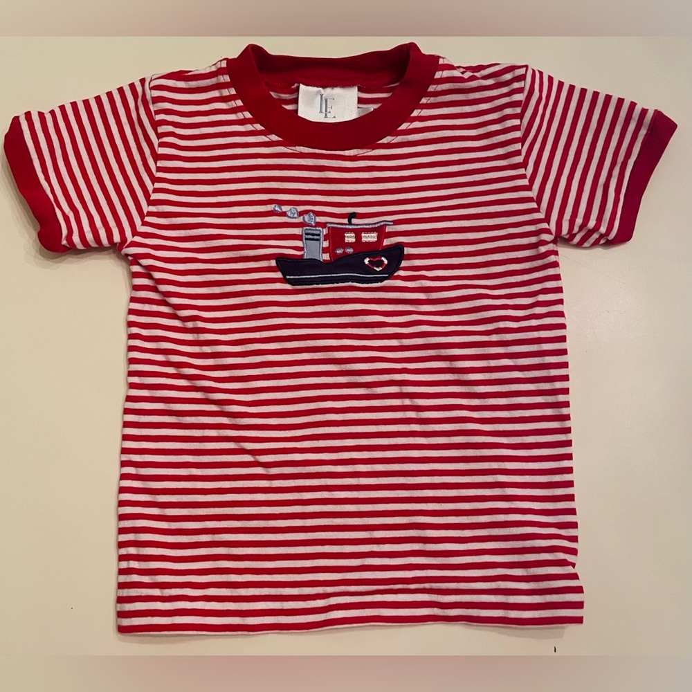 Little English EUC T-Shirt with Love Boat Appliqué